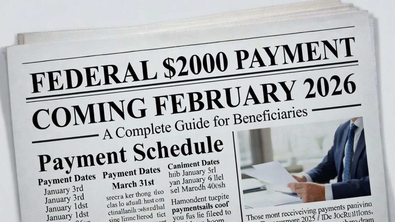 Federal $2,000 Payment Coming February 2026