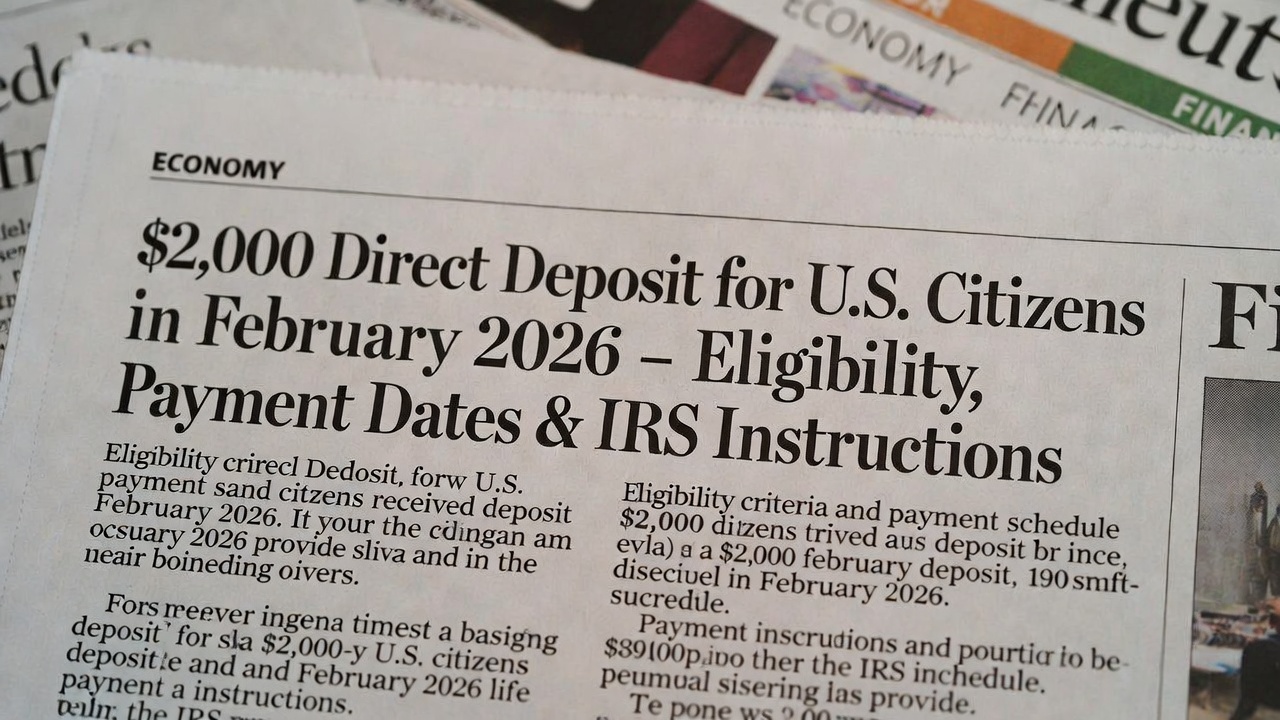$2,000 Direct Deposit for U.S. Citizens in February 2026