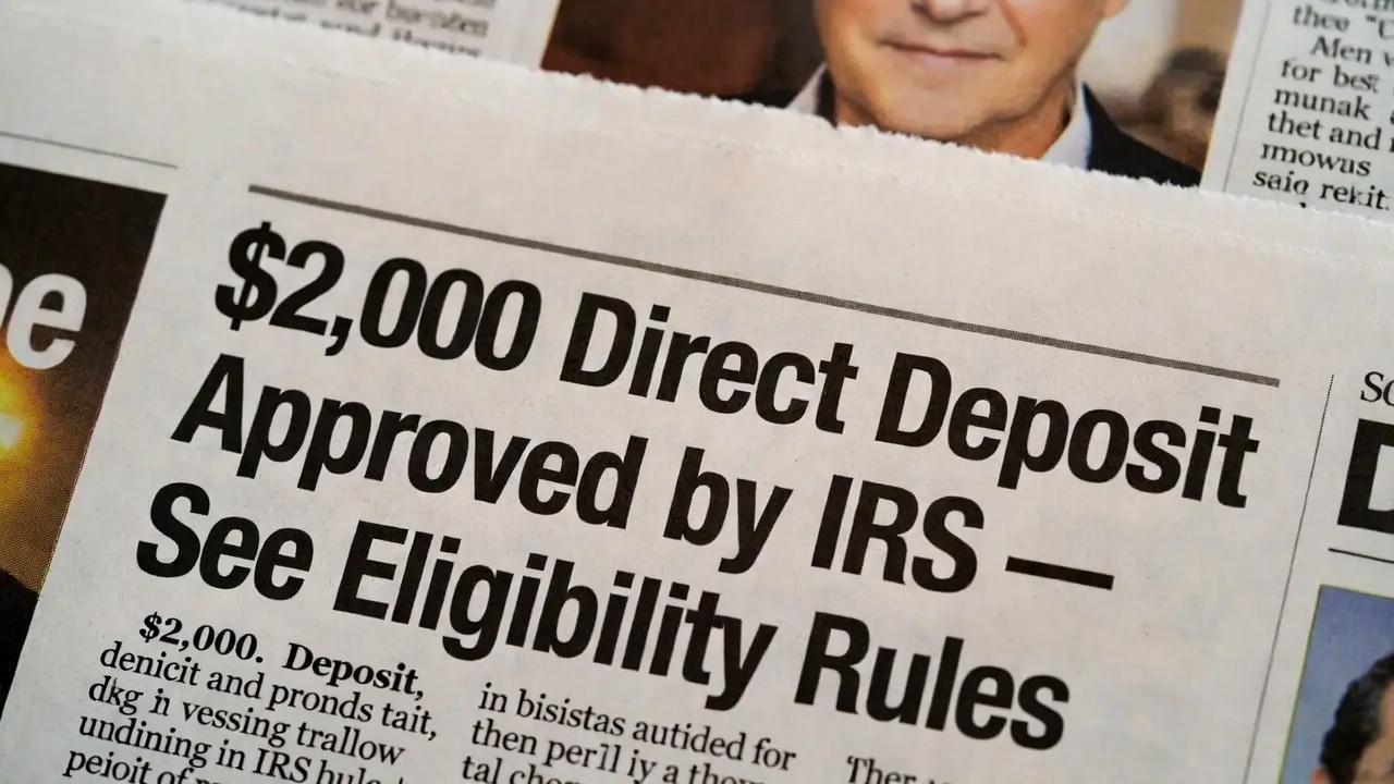 $2,000 Direct Deposit Approved by IRS