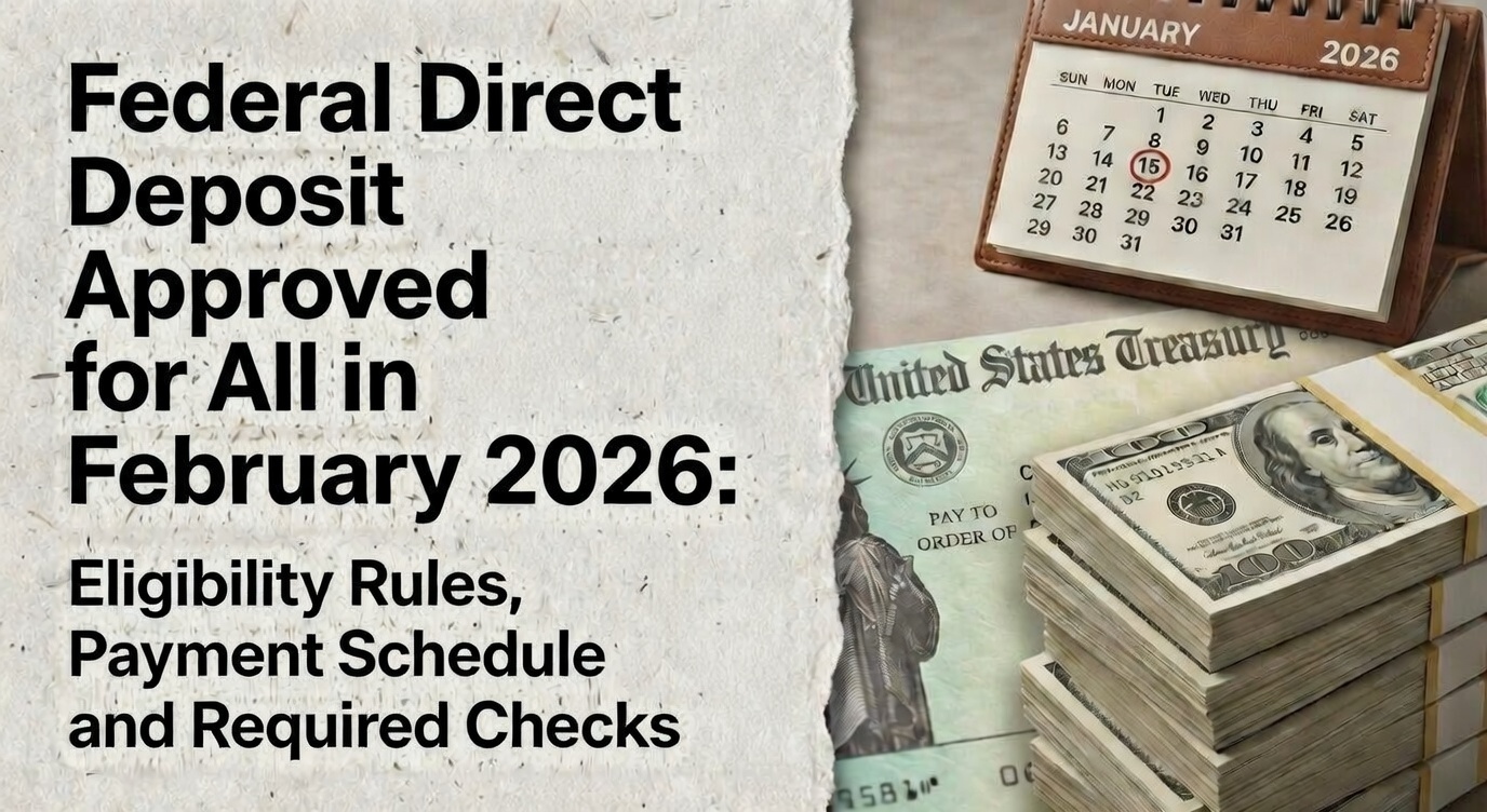 $2000 Federal Direct Deposit Approved for All in February 2026